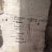 Volgarit visibili sul pilastro degli arconi ciechi della Basilica