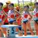 Le ragazze della Waterpolo Bari durante una gara