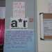 L'ingresso dell'ex laboratorio di informatica in cui  collocato il collettivo di AteneinRivolta 