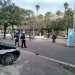 La volante dei vigili Urbani  spesso parcheggiata nella piazza