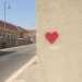 Un cuore in Via Caduti di Via Fani, non lontano dalla stazione centrale