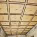 Lampio salone con soffitto ligneo a cassettoni e formelle decorative con volti umani lungo le mura
