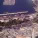Vista aerea della zona portuale interessata