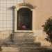 La nicchia che contiene l'immagine di San Vittoriano, patrono di Canneto