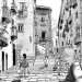 Una veduta del centro storico della citt di Taranto negli anni 50 vivo e pieno di gente