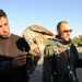 I falconieri Claudio Carella e Antonio Masciale che prima gestivano i rapaci nell'aeroporto di Bari Palese (Foto di Paola Sarappa - 2011)