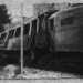 Il tram devastato dopo l'incidente del 1963