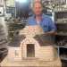 Giuseppe Maffei, artigiano 59enne nonch cavaliere della Repubblica italiana, allinterno della sua bottega ci mostra la prima miniatura, situata al centro della stanza su di un piedistallo, in bella mostra.  alta cinquanta centimetri e rappresenta un trullo in sezione