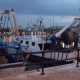 Due pescherecci ormeggiati al porto di Bari