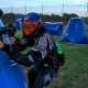 Un giocatore di Paintball durante una sessione di gioco