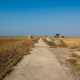 Strada di collegamento fra le tre piattaforme di lancio della ex base missilistica in localit� Ceraso nell'Alta Murgia