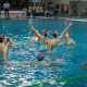 Le ragazze della Waterpolo Bari durante un'esibizione