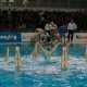 Le ragazze della Waterpolo Bari durante un'esibizione