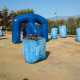 Gonfiabili nel campo da gioco del Paintball Bari