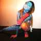Body painting di Miguel Gomez, realizzato durante un esibizione ad Expoarte