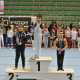 Il podio del campionato italiano di ginnastica artistica Allievi. il secondo classificato � Francesco Paparella
