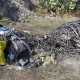 Parte del materiale tirato fuori da uno dei vani ipogei del sito La Caravella, da Legambiente e dal gruppo speleologico di Bari Cai - Vespertilio, in occasione della manifestazione Puliamo il mondo del 29 settembre 2013