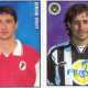 I giocatori introvabili di un album del 1997. A sinistra Sergio Volpi, ex centrocampista del Bari, a destra Paolo Pogg, ex attaccante dell'Udinese