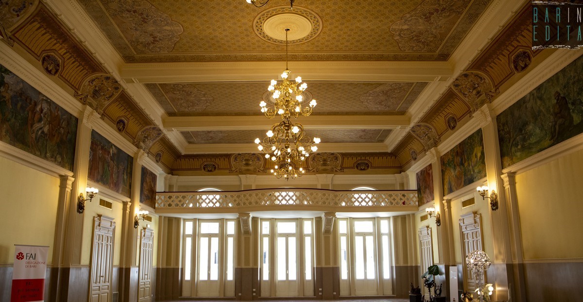 The ballroom Sala Giuseppina inside Kursaal Santa Lucia Theater 