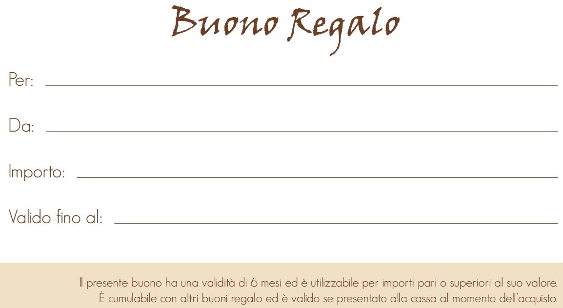 BUONI REGALO